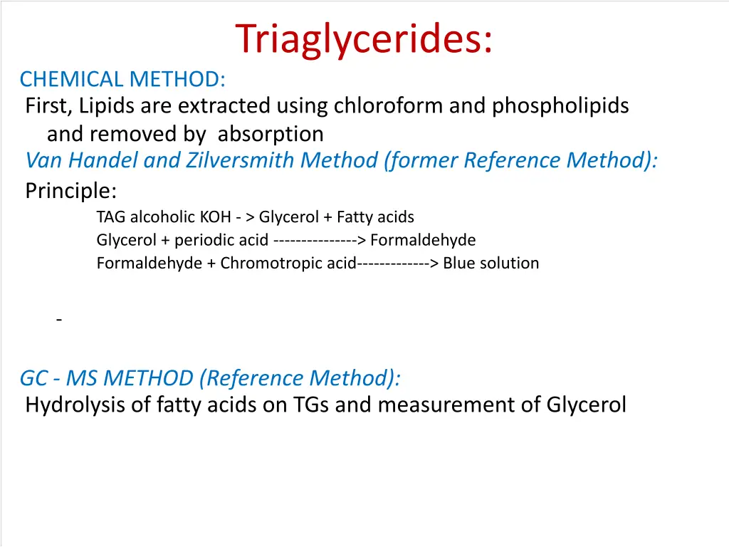 triaglycerides