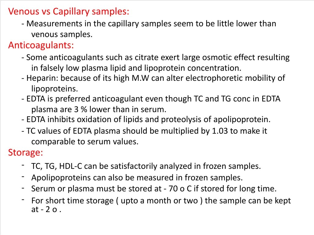 venous vs capillary samples measurements