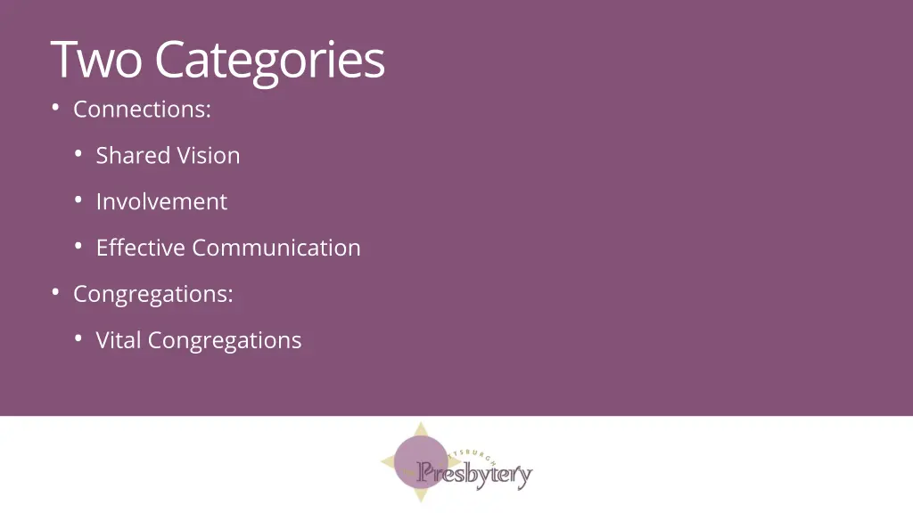 two categories connections shared vision