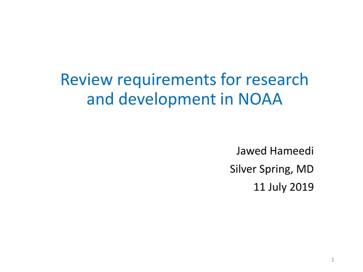 review requirements for research and development