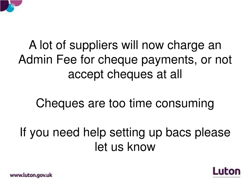 a lot of suppliers will now charge an admin