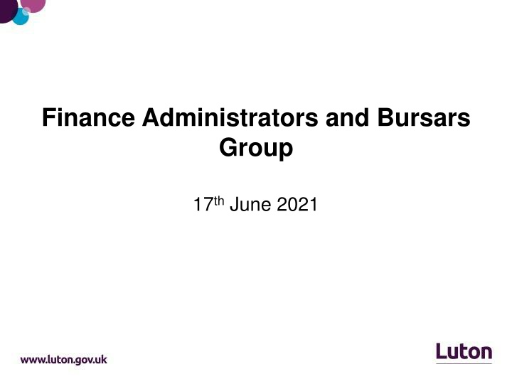 finance administrators and bursars group