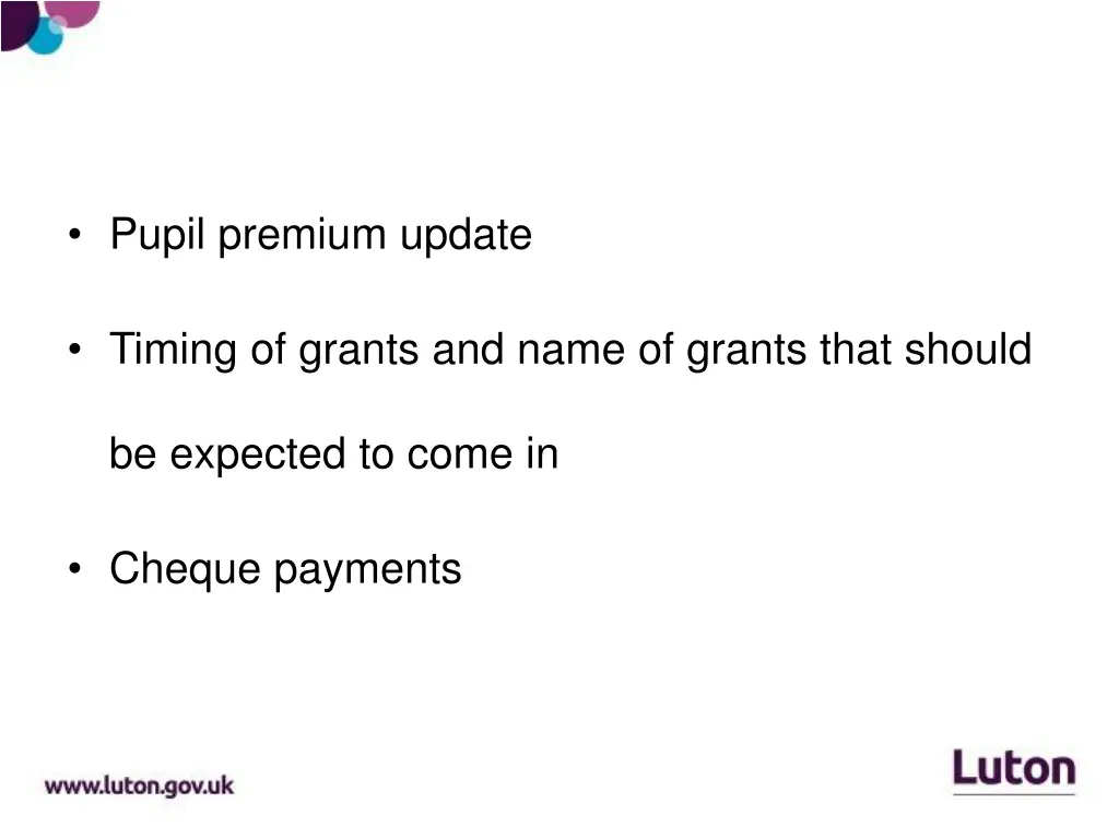 pupil premium update