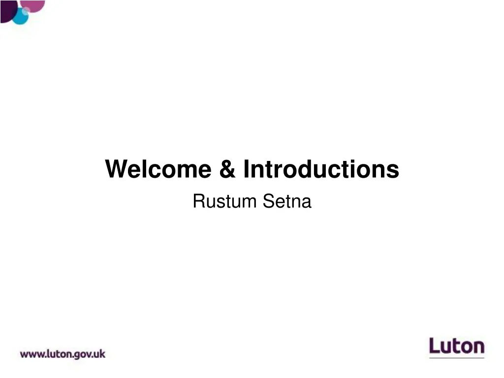 welcome introductions