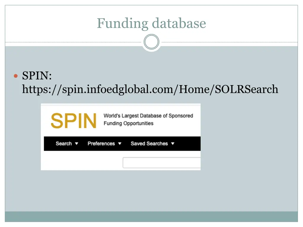 funding database