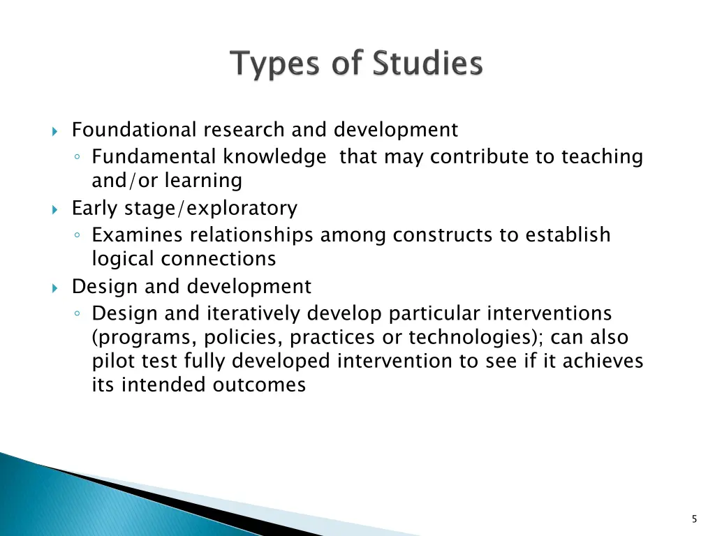 foundational research and development fundamental