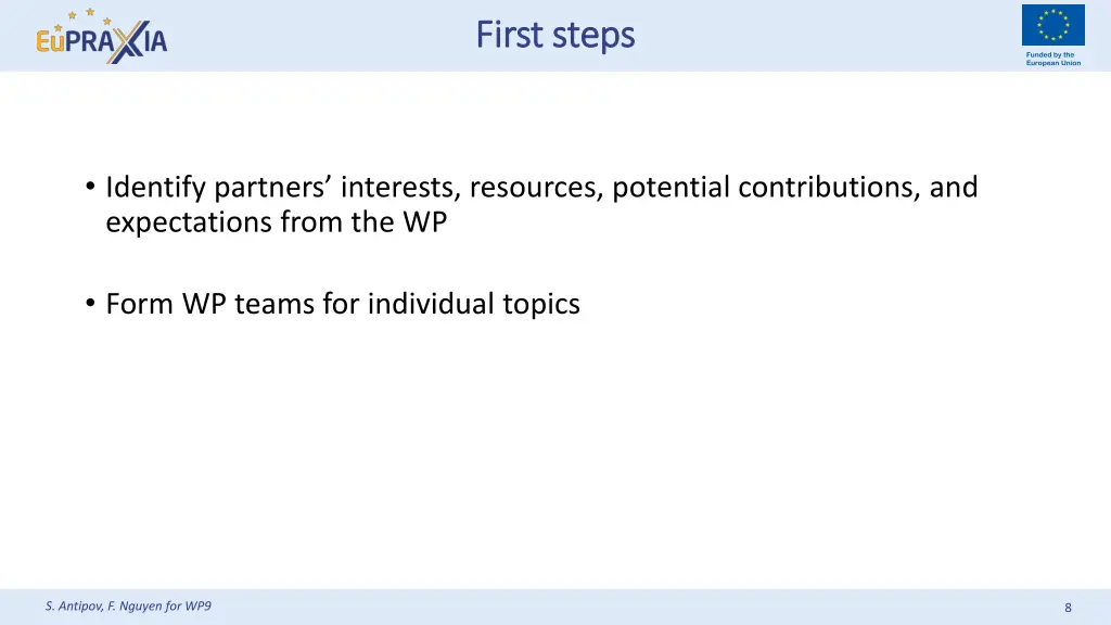 first steps first steps