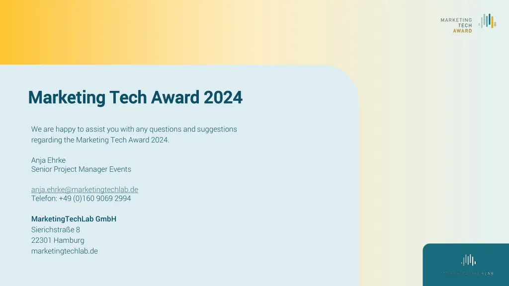 marketing tech award 2024 marketing tech award