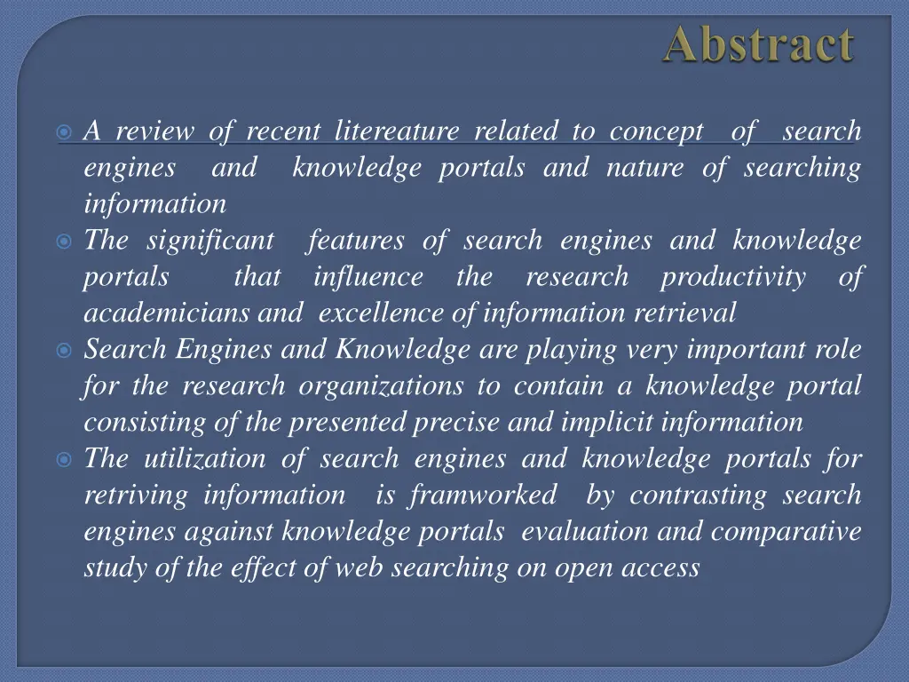 a review of recent litereature related to concept