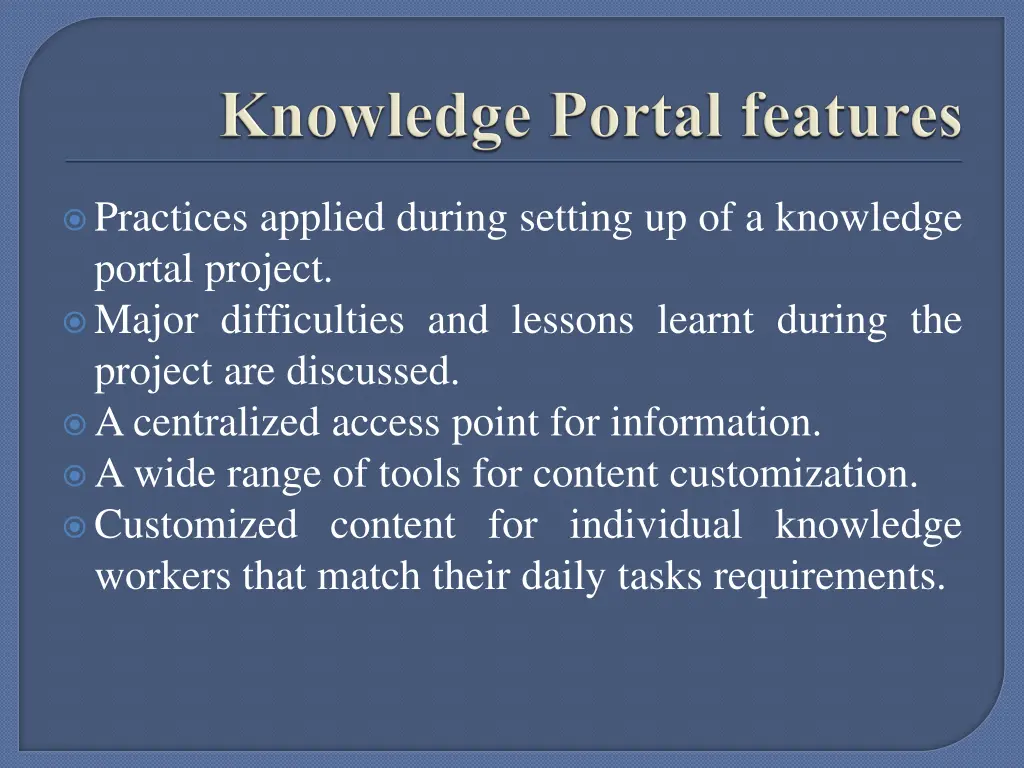 practices applied during setting