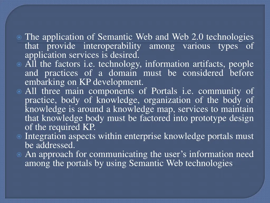 the application of semantic