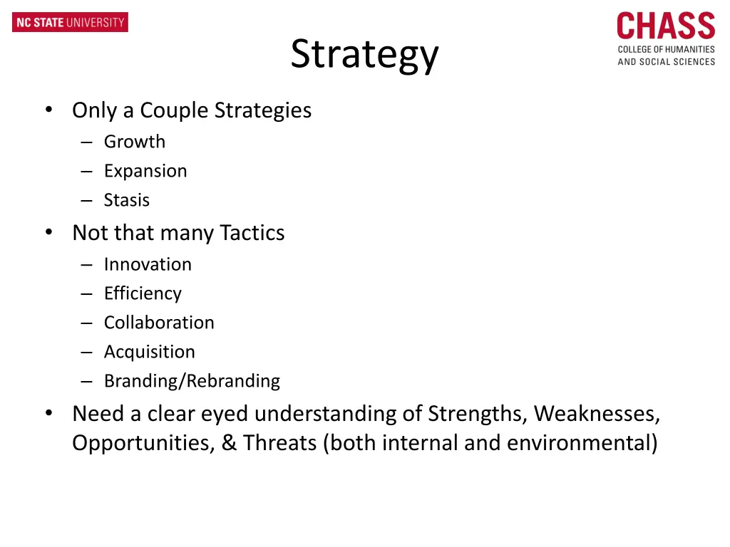 strategy