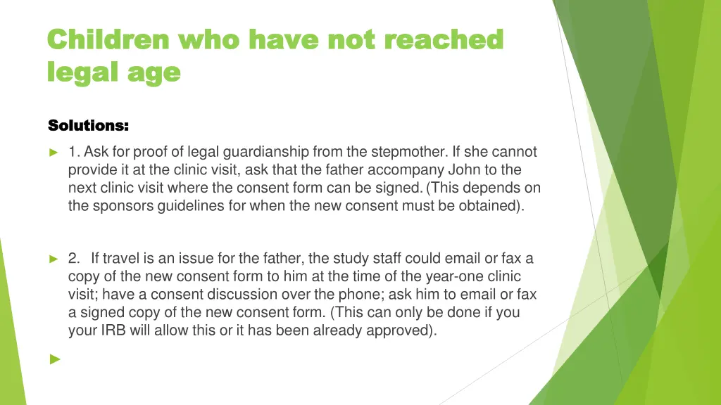 children children who legal legal age age 2