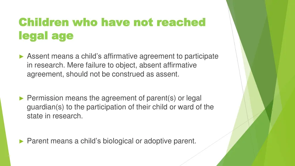 children children who legal legal age age