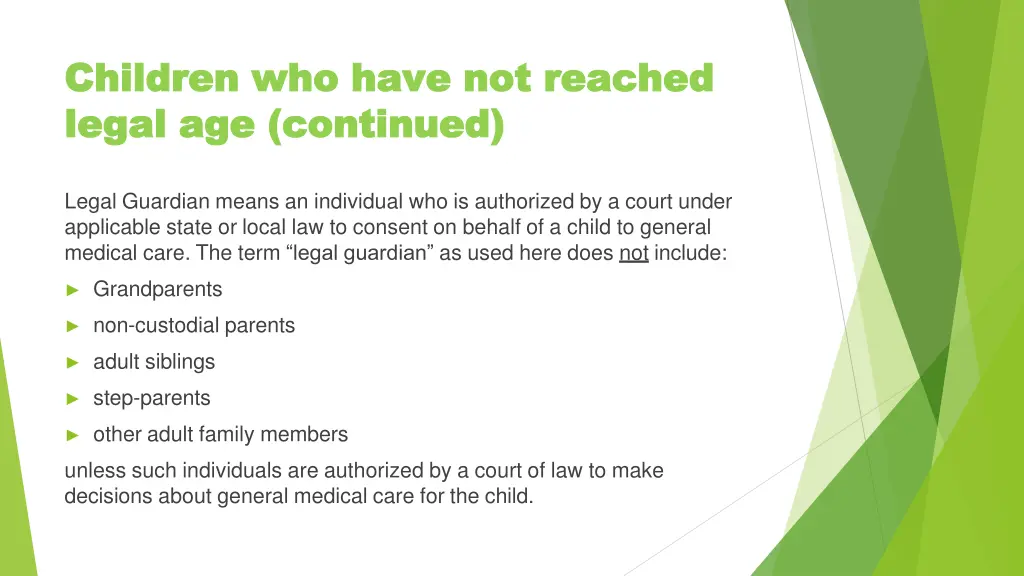 children children who legal legal