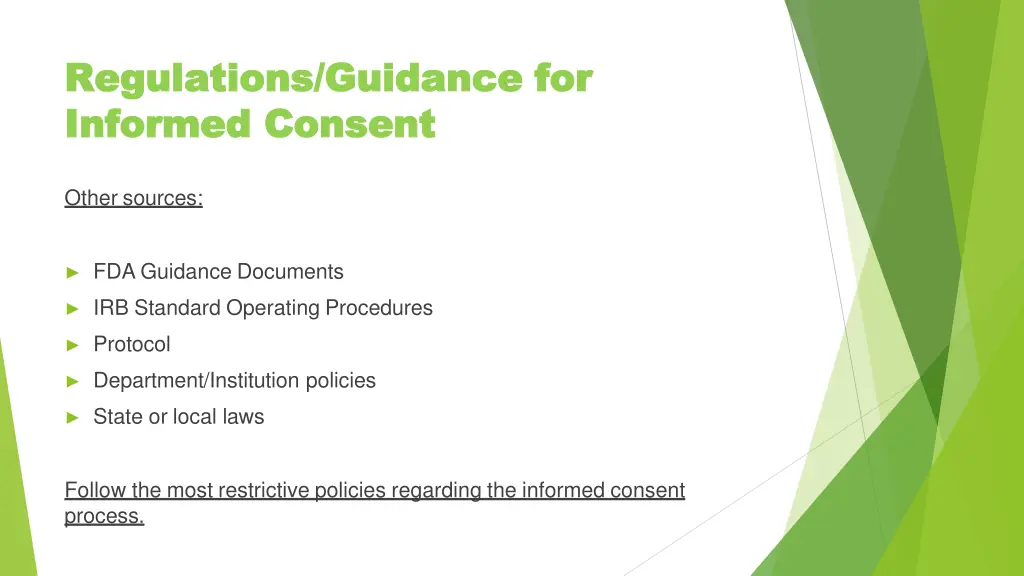 regulations guidance regulations guidance 1