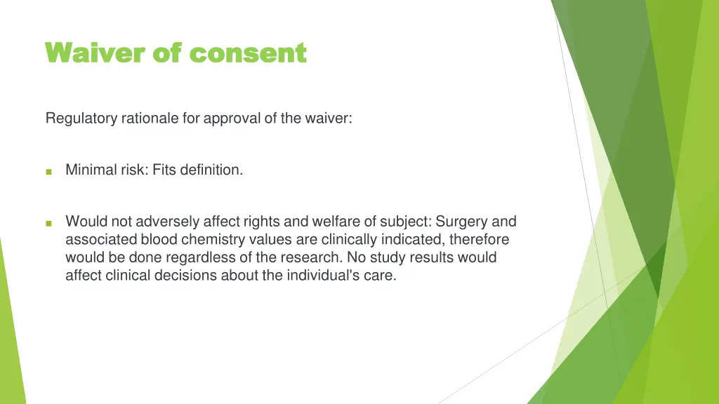 waiver waiver of 1