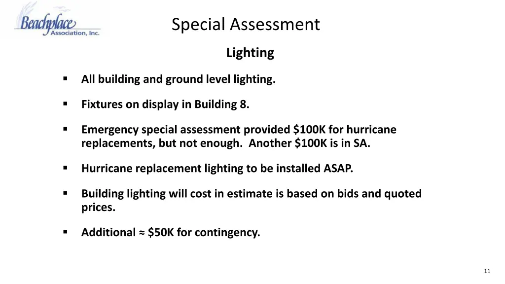 special assessment 10
