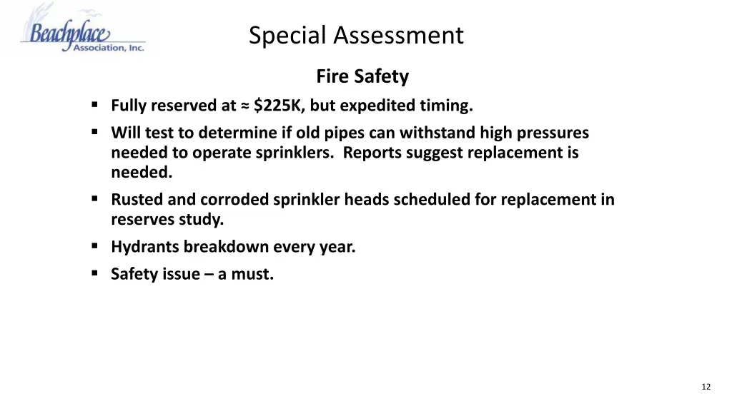 special assessment 11