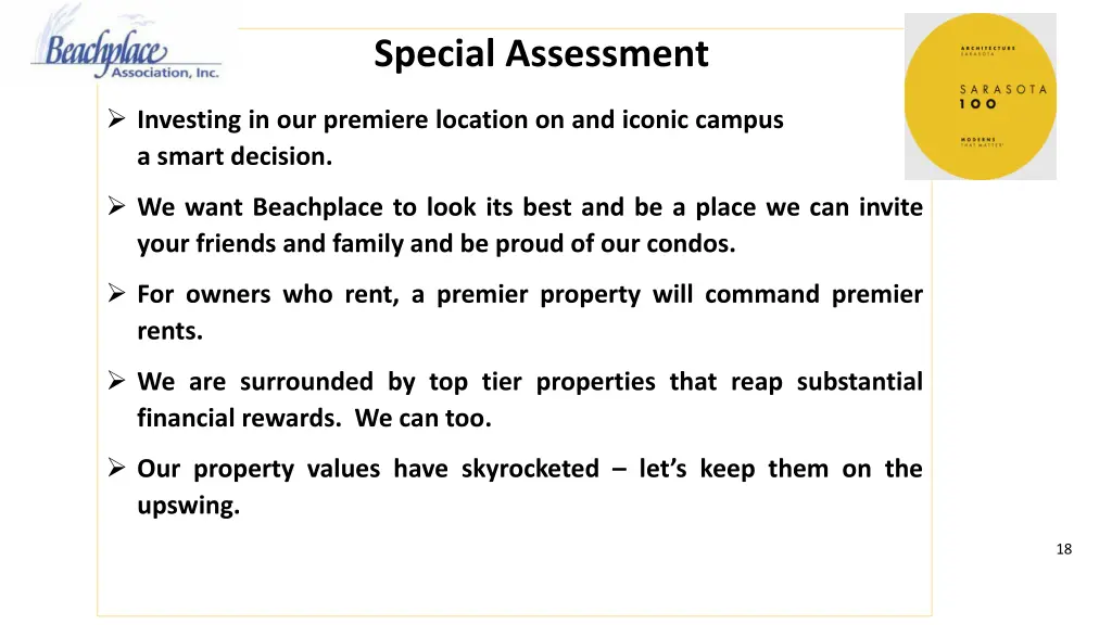 special assessment 17