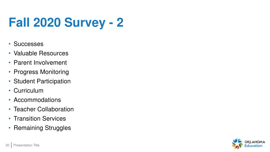 fall 2020 survey 2