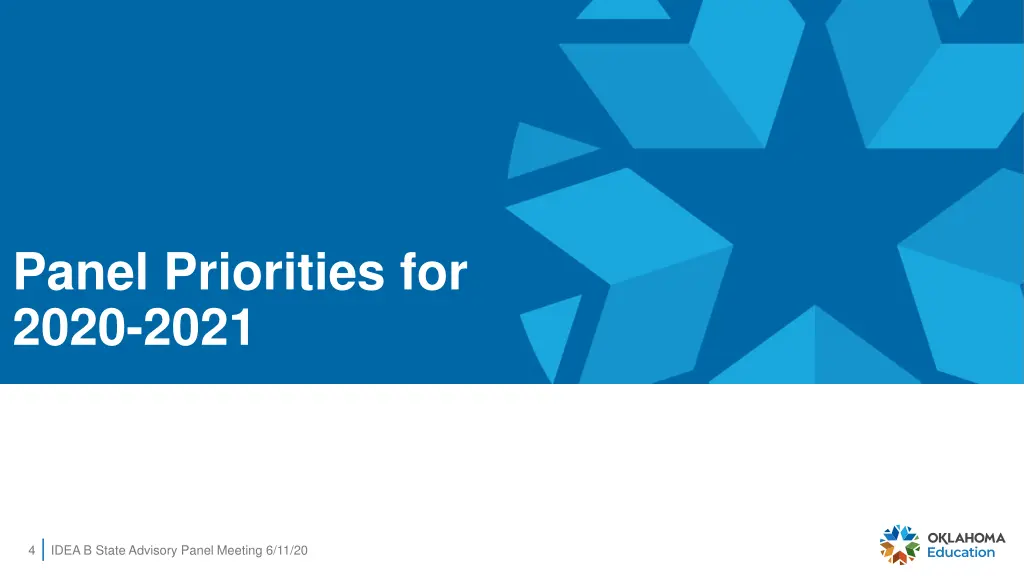 panel priorities for 2020 2021
