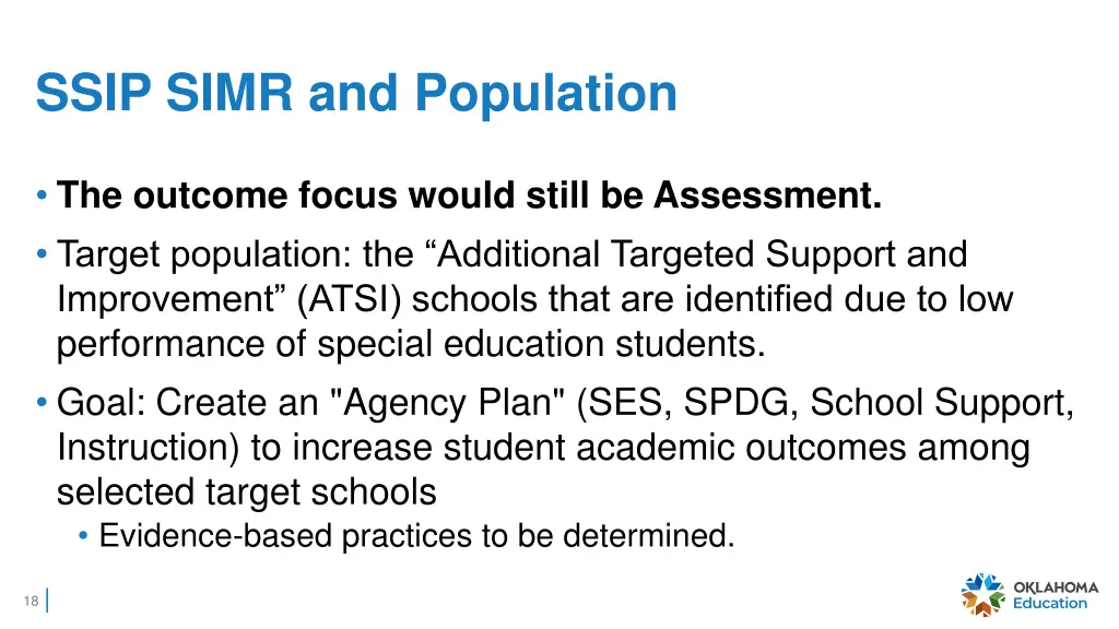 ssip simr and population