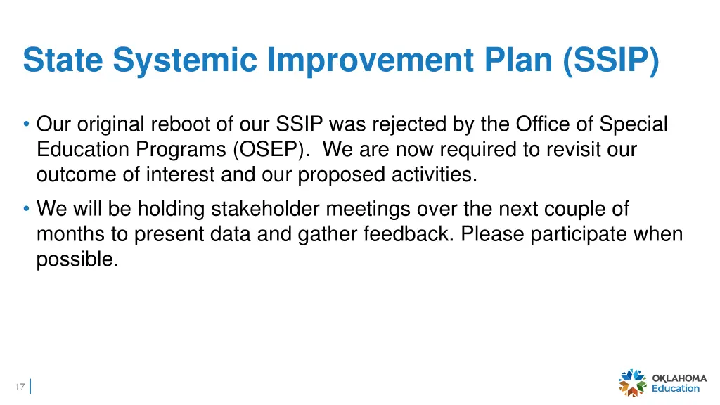 state systemic improvement plan ssip