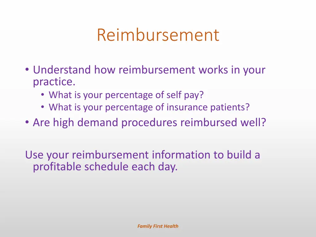 reimbursement