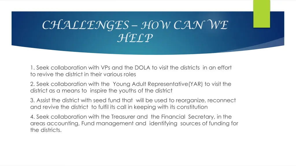 challenges how can we help