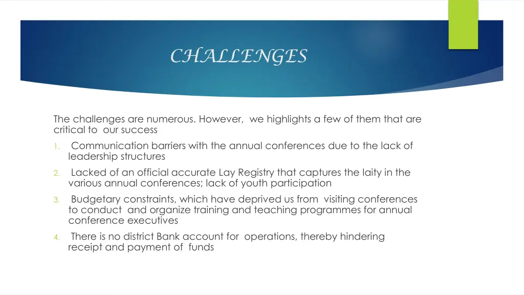 challenges