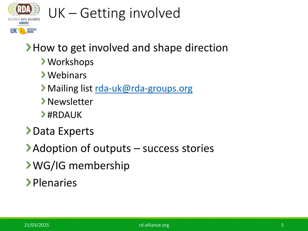 uk getting involved