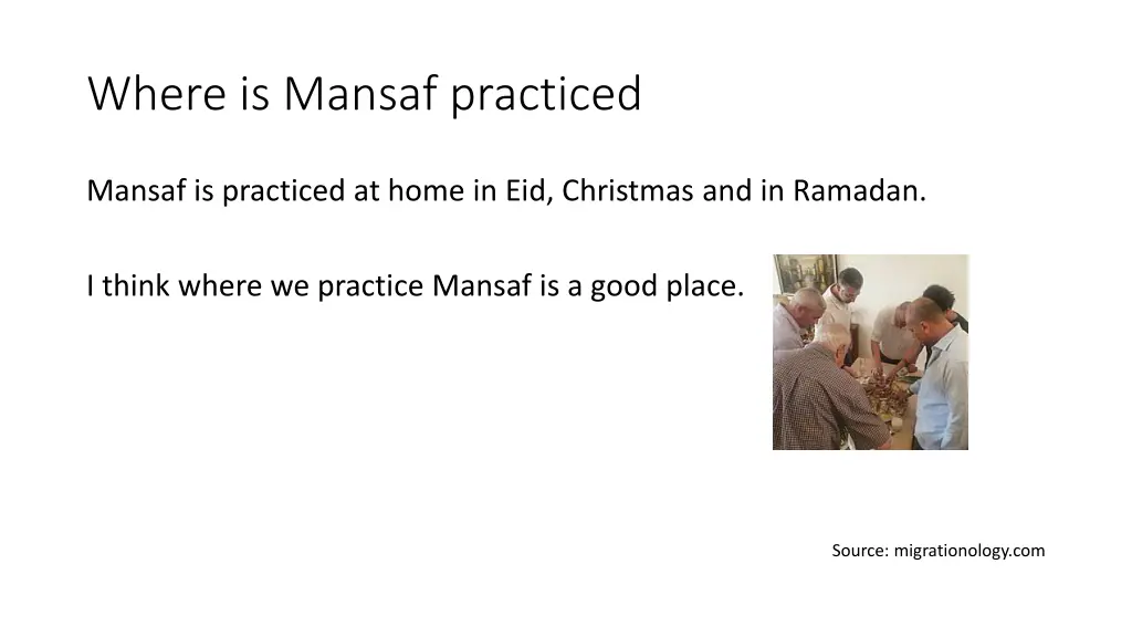 where is mansaf practiced