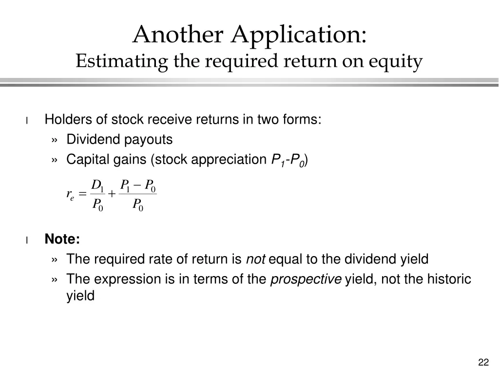 another application estimating the required