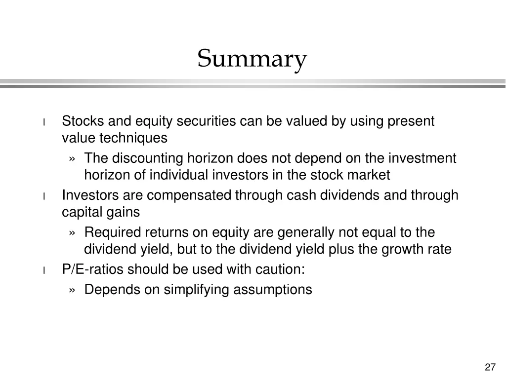 summary