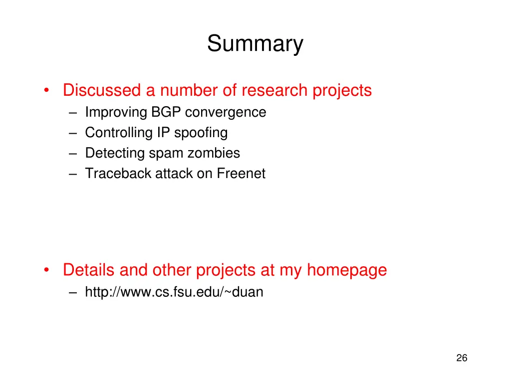 summary