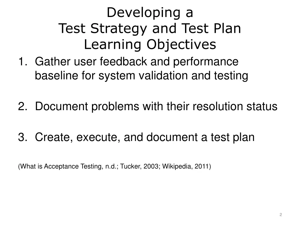 developing a