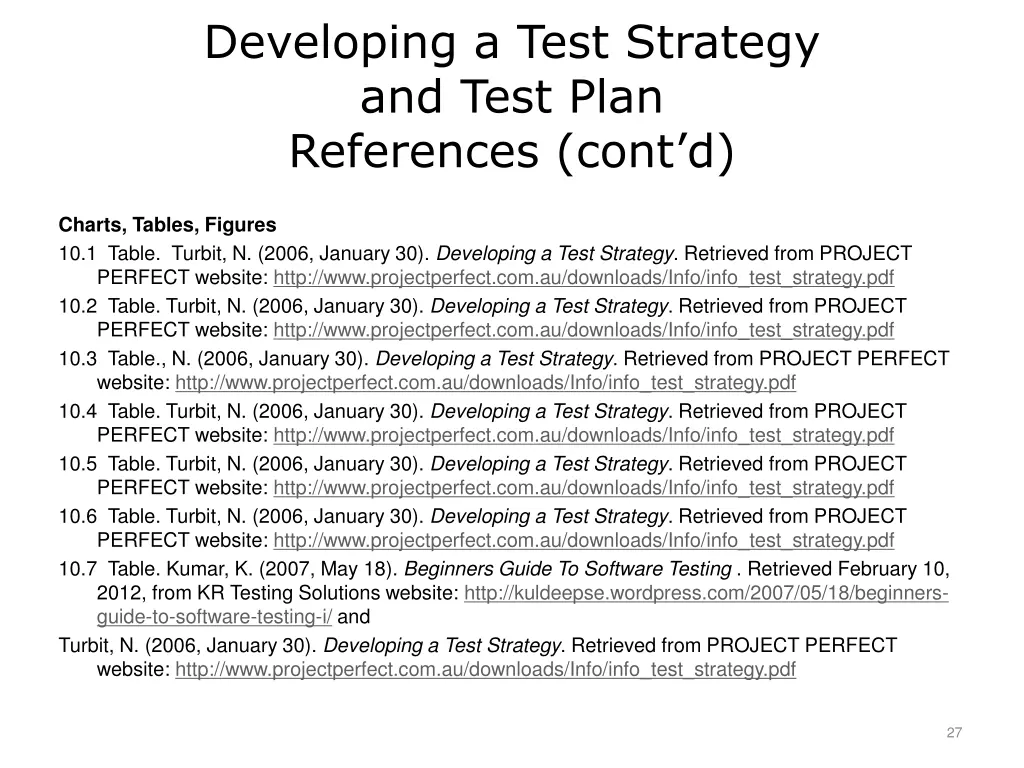 developing a test strategy and test plan 1