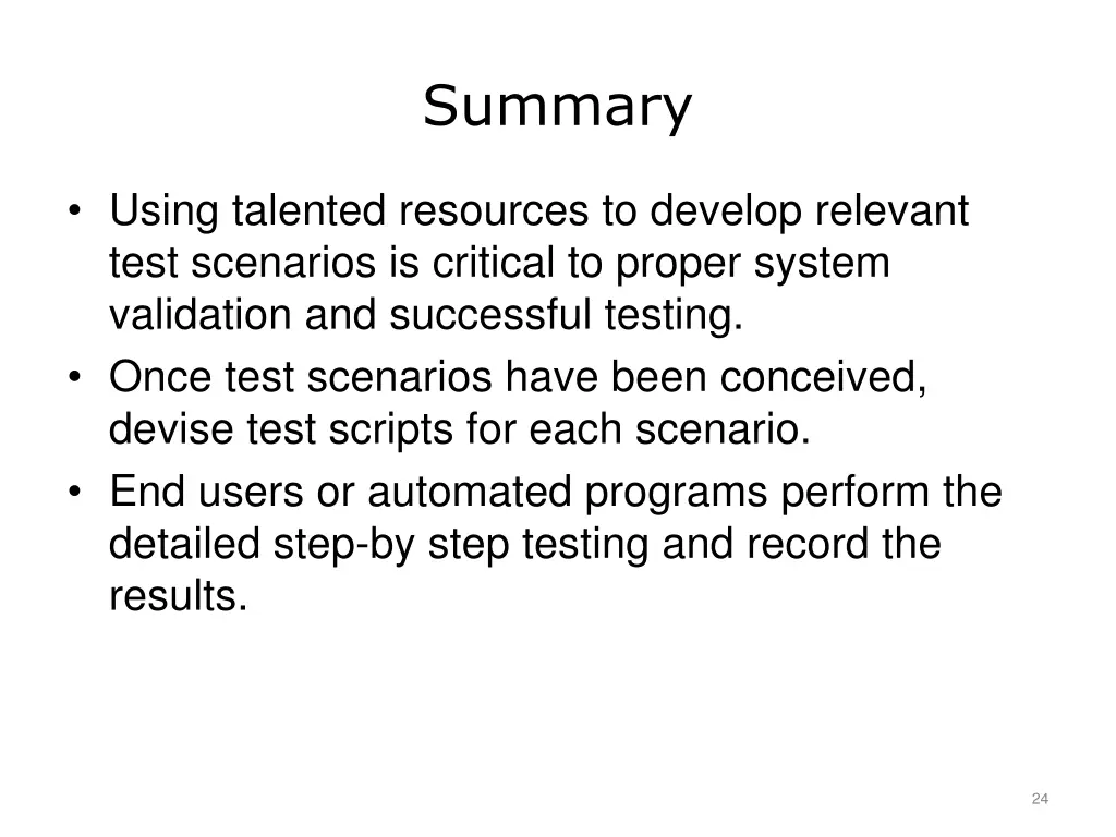 summary