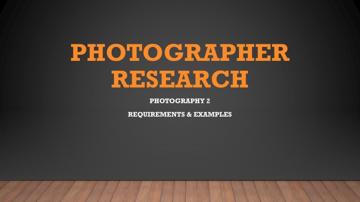 photographer research