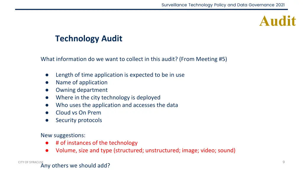surveillance technology policy and data 8