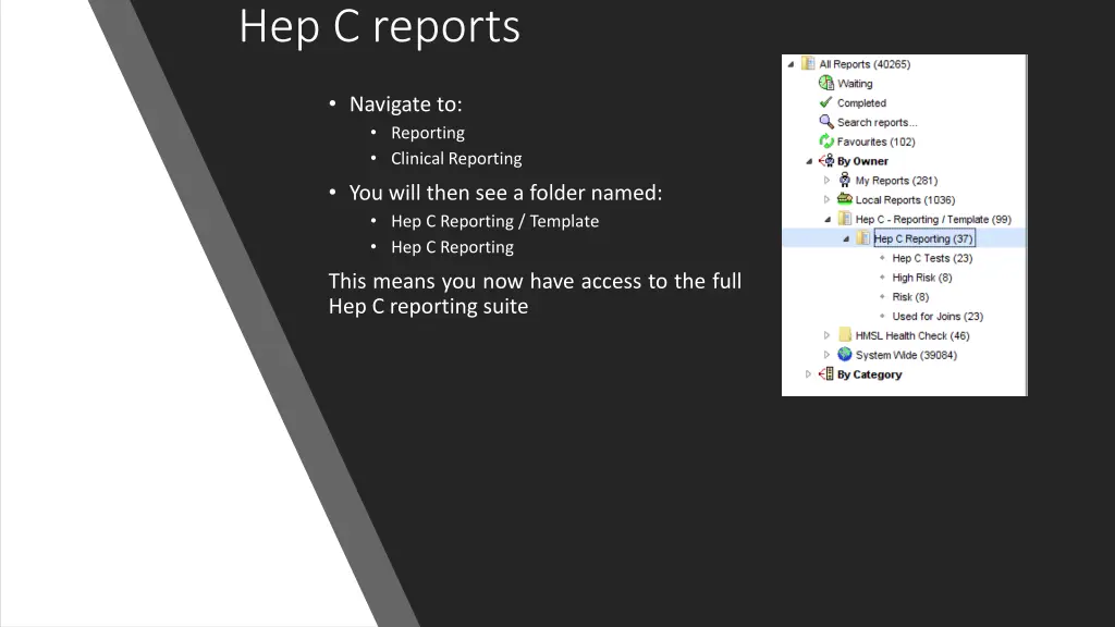 hep c reports