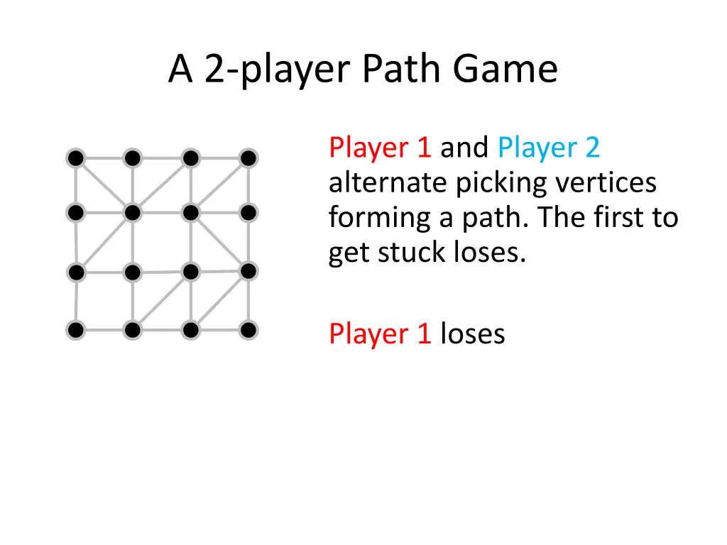a 2 player path game