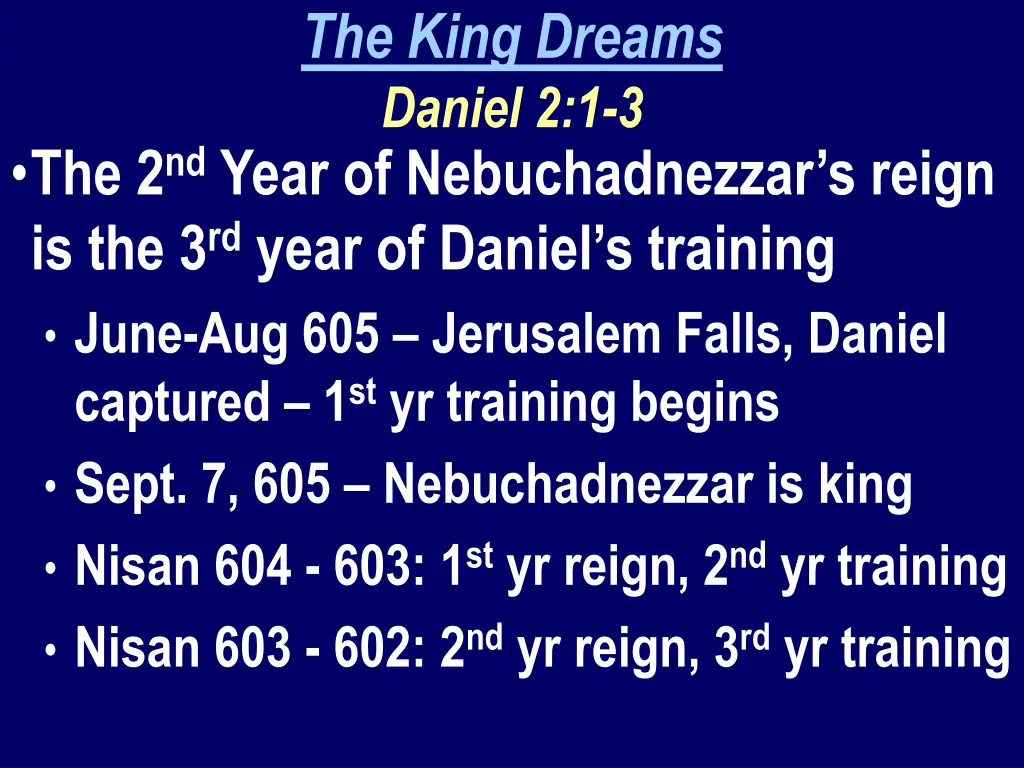 the king dreams daniel 2 1 3