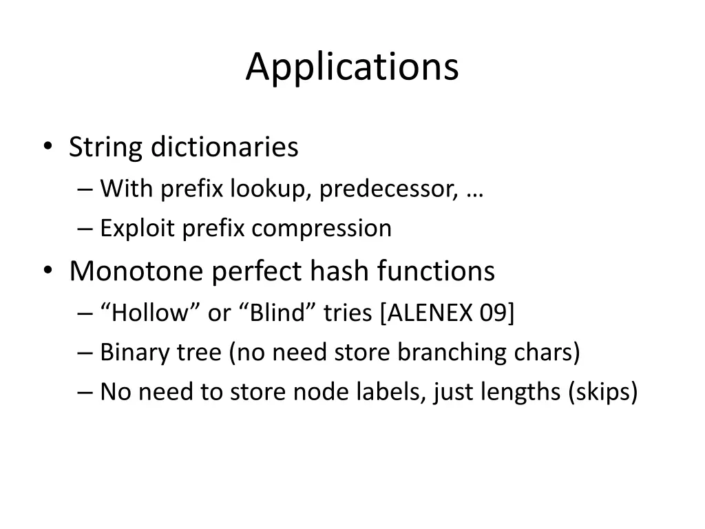 applications