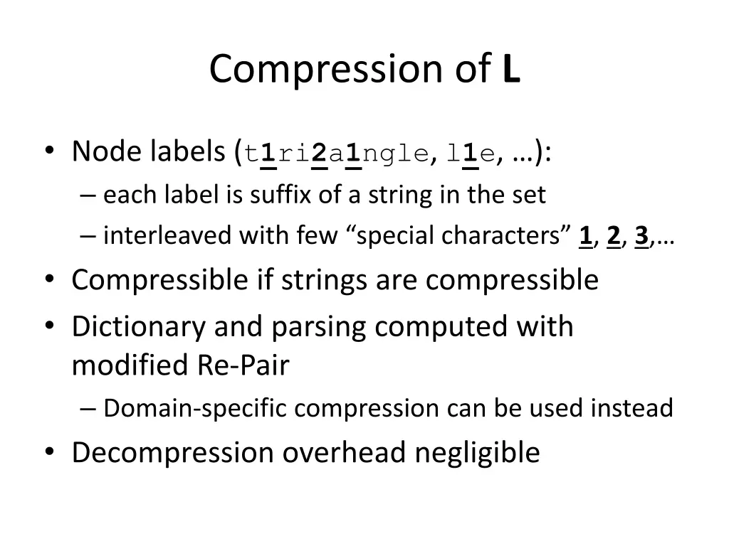 compression of l 1