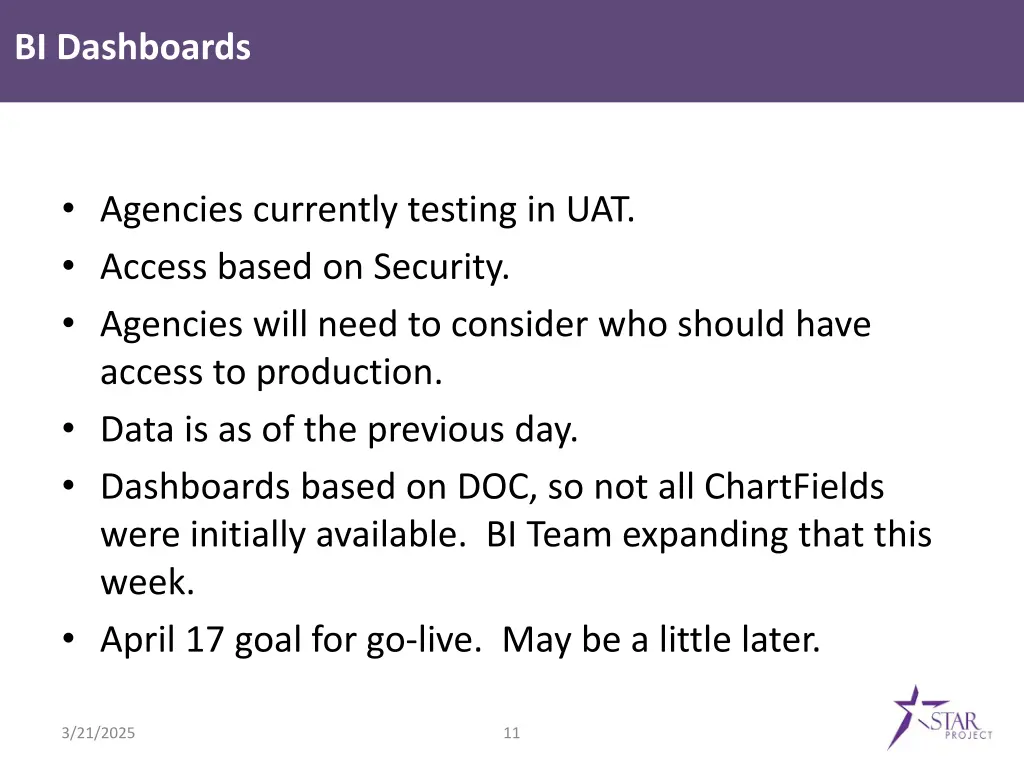 bi dashboards