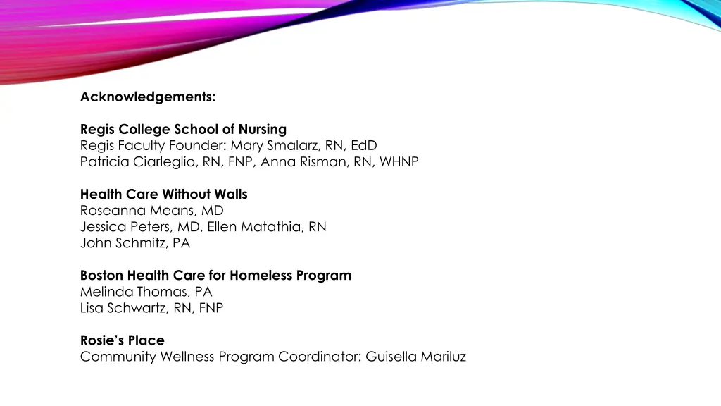 acknowledgements