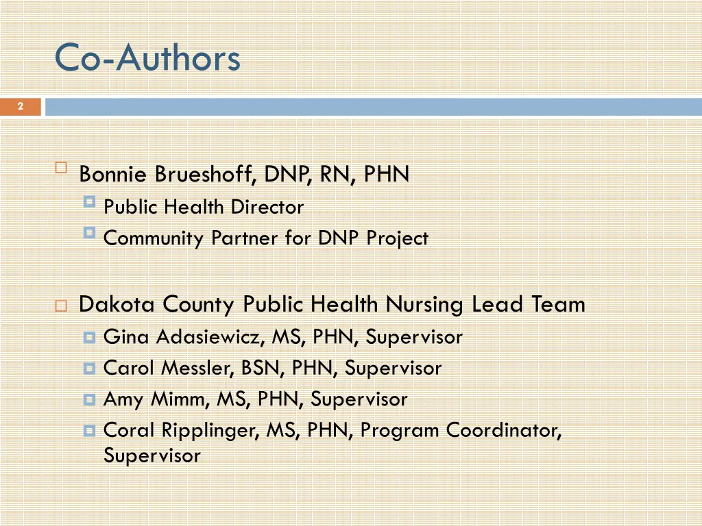 co authors