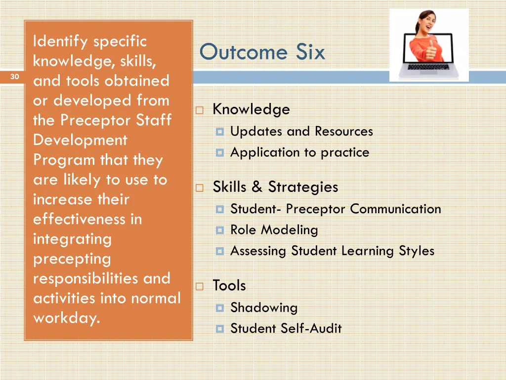 identify specific knowledge skills and tools
